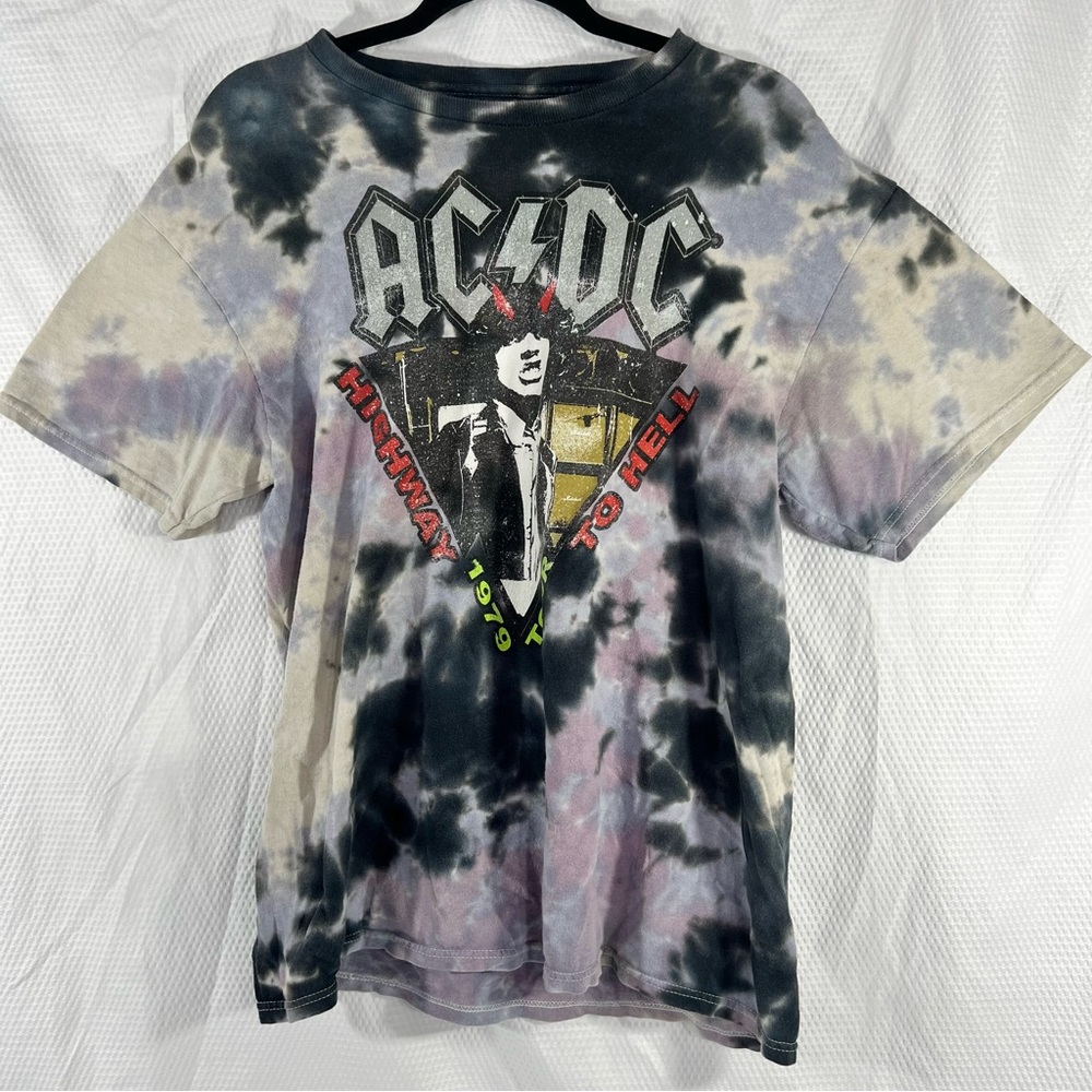 AC/DC Highway To Hell 1979 Tie Dye T-Shirt